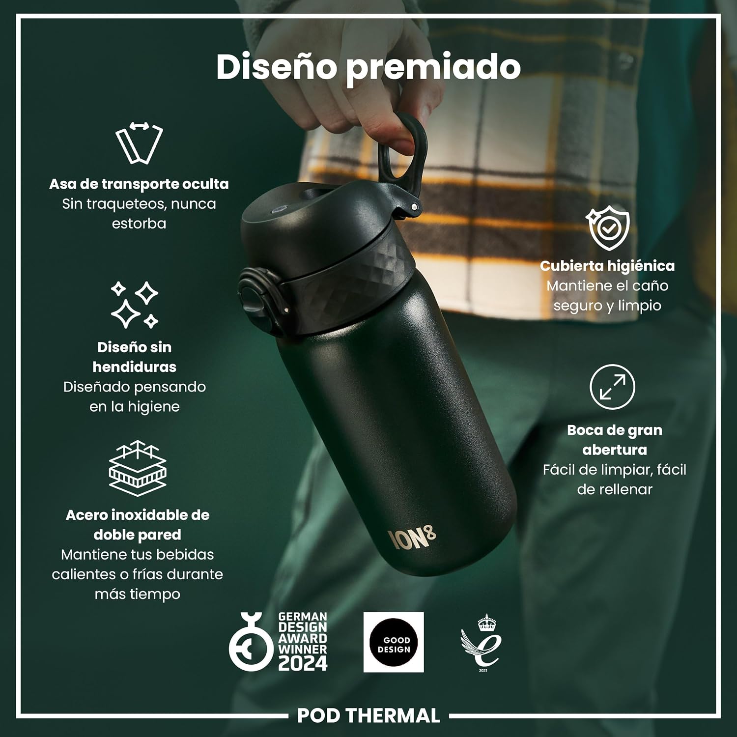 Thumbnail 5 de ION8 Botella Térmica Niños Acero Inoxidable 320ml 🚰