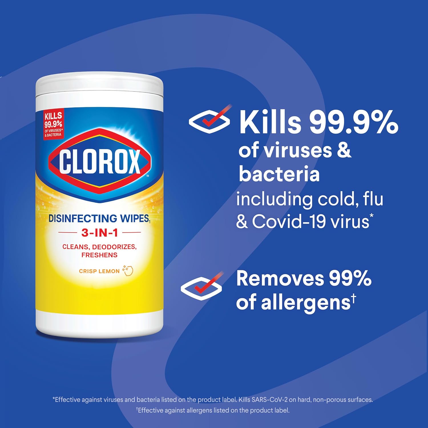 Detalle de Clorox Disinfecting Wipes Back to School Variety Pack (75 Count Each, Pack of 3)
