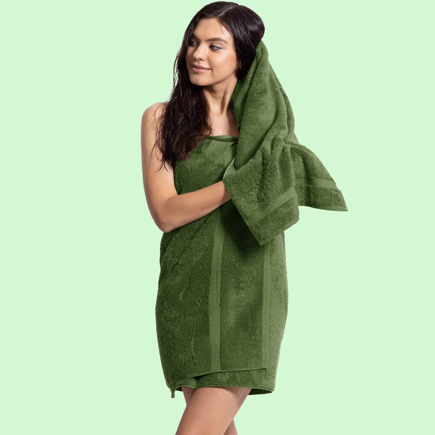 Thumbnail 1 de Chakir Turkish Linens 27" x 54" Cotton Bath Towels