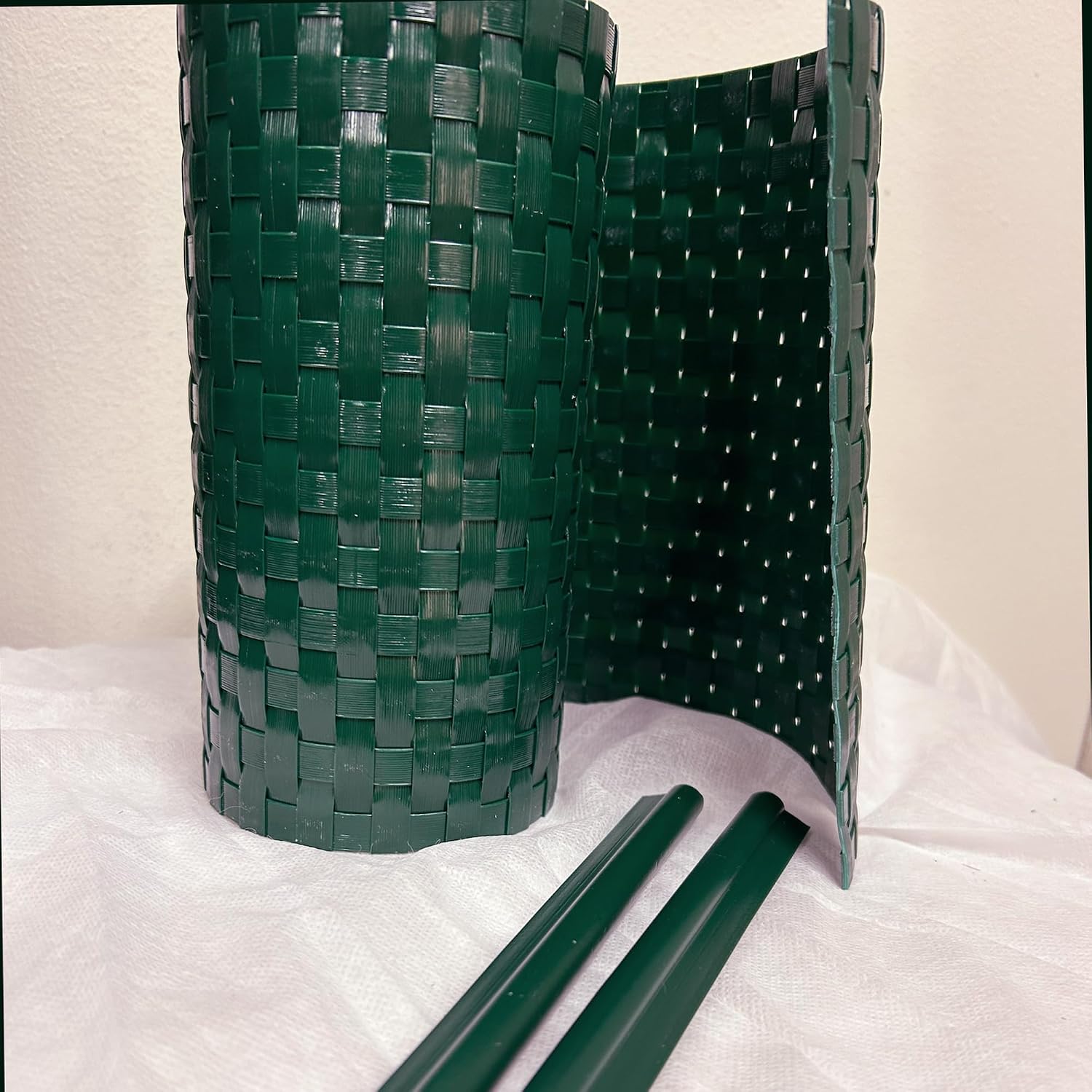 Thumbnail 2 de TENAX Flexi strisce frangivista in HDPE 19 cm x 205 cm verde con 2 clip