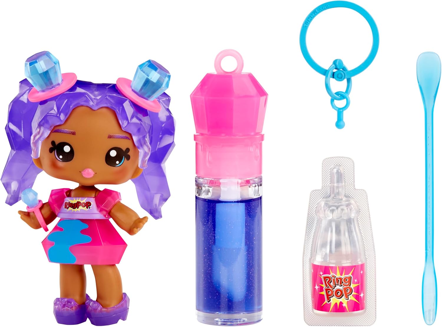 Detalle de Yummiland 556879-EUC Ruthie Pop – laleczka Ring Pop z błyszczykiem DIY
