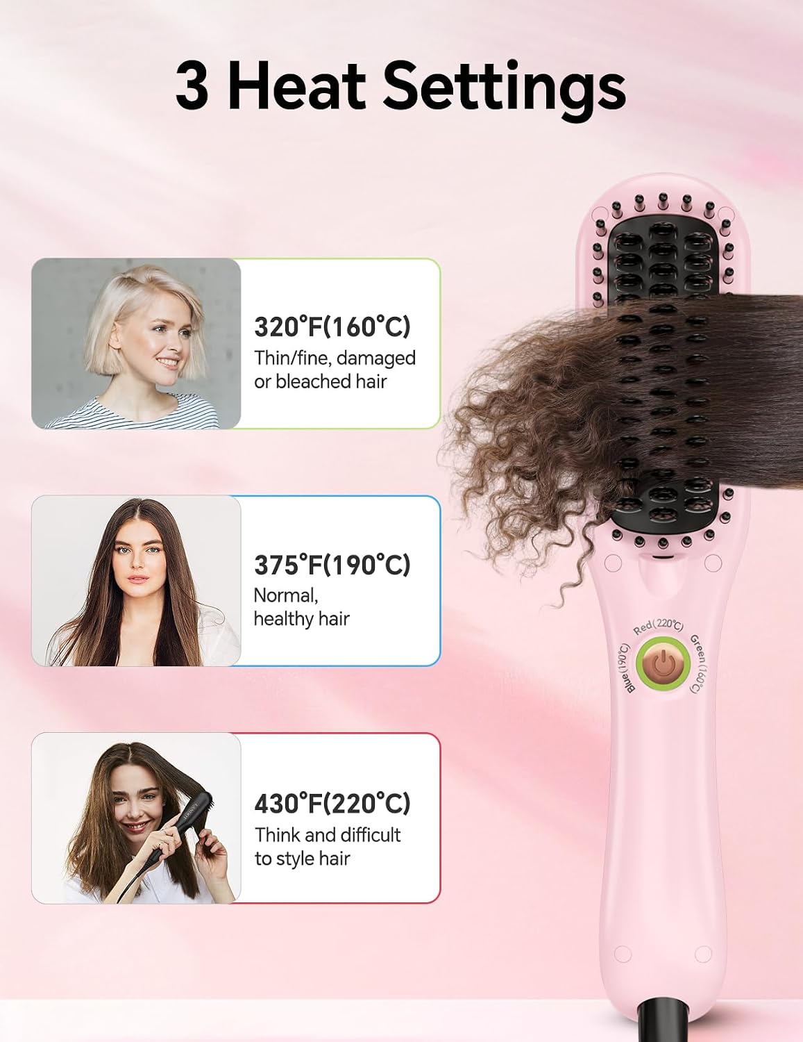 Thumbnail 4 de LANDOT Mini Hair Straightening Brush 220°C