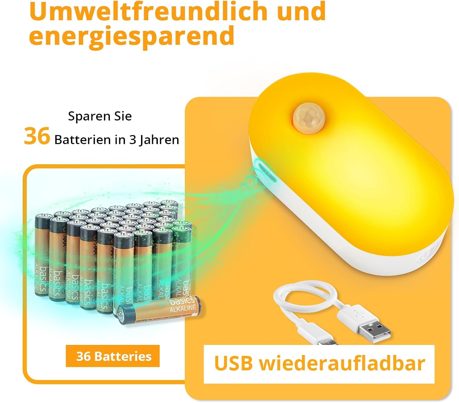Thumbnail 4 de Lyridz Nachtlicht Bewegungsmelder 2er Set