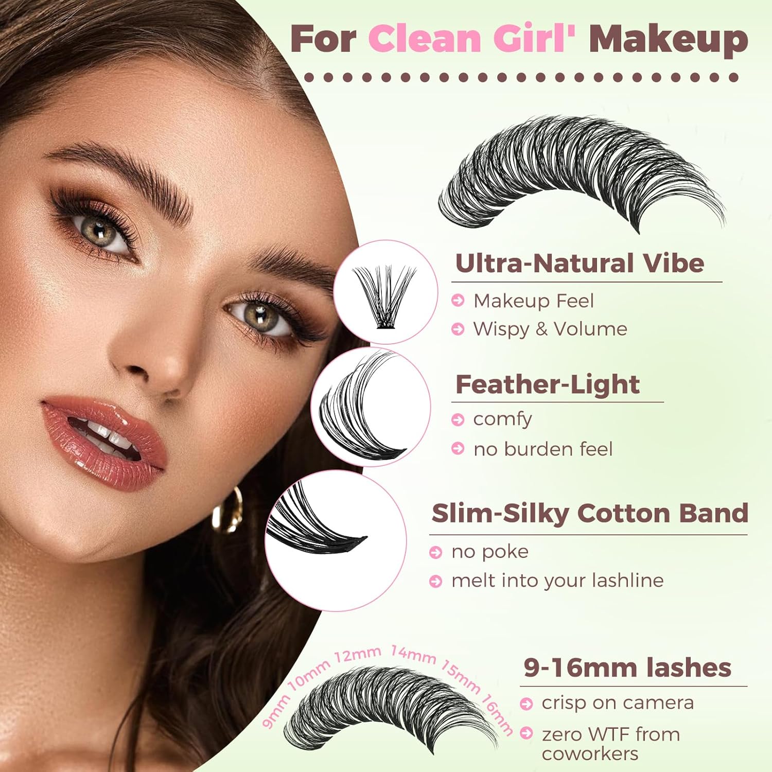 Thumbnail 2 de RITALASH Lash Clusters Kit for Beginners (640pcs 20D+40D+60D+80D) with Lash Bond & Seal, Tweezers & Brush