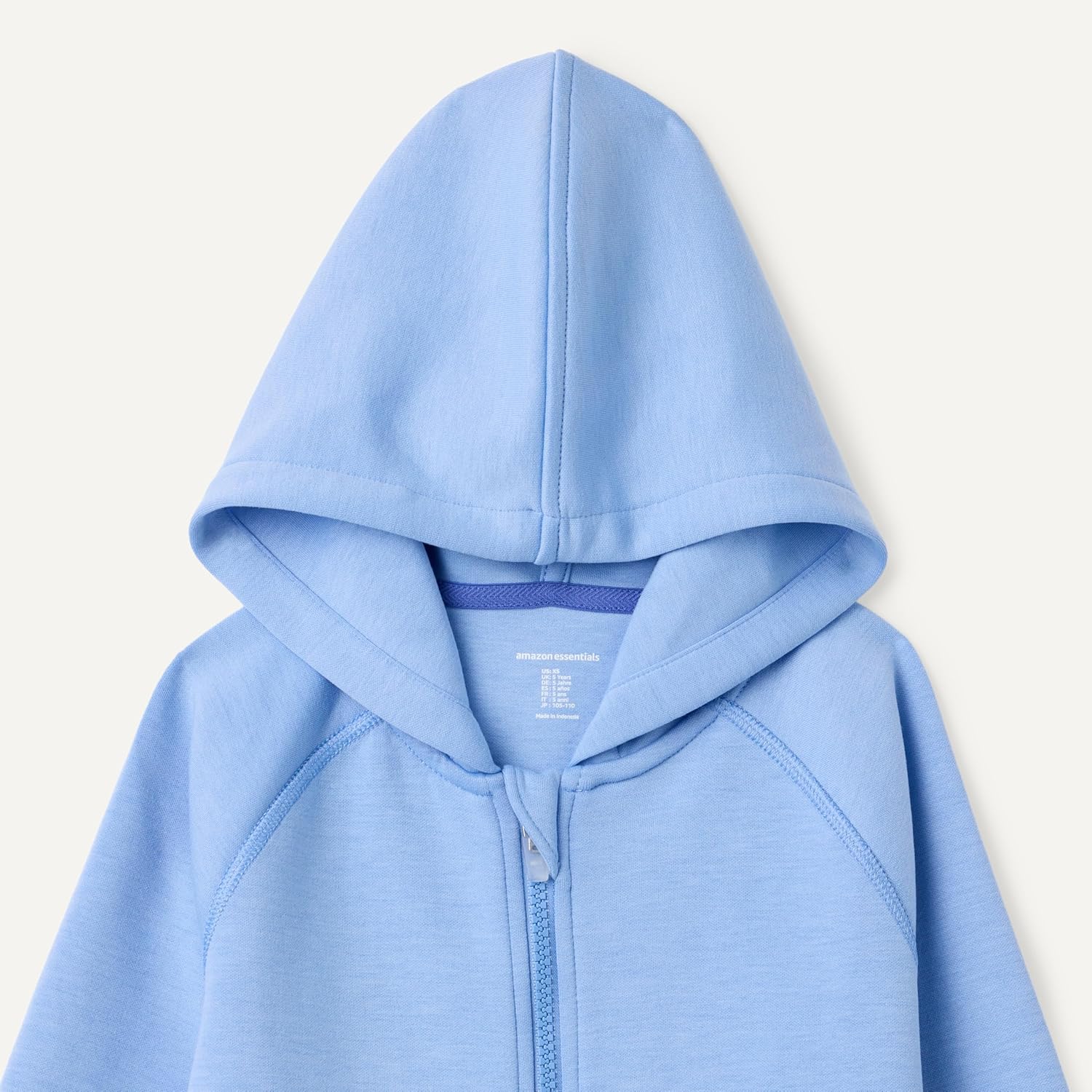 Detalle de Amazon Essentials Active Sweat Girls Relaxed-Fit Zip Hoodie