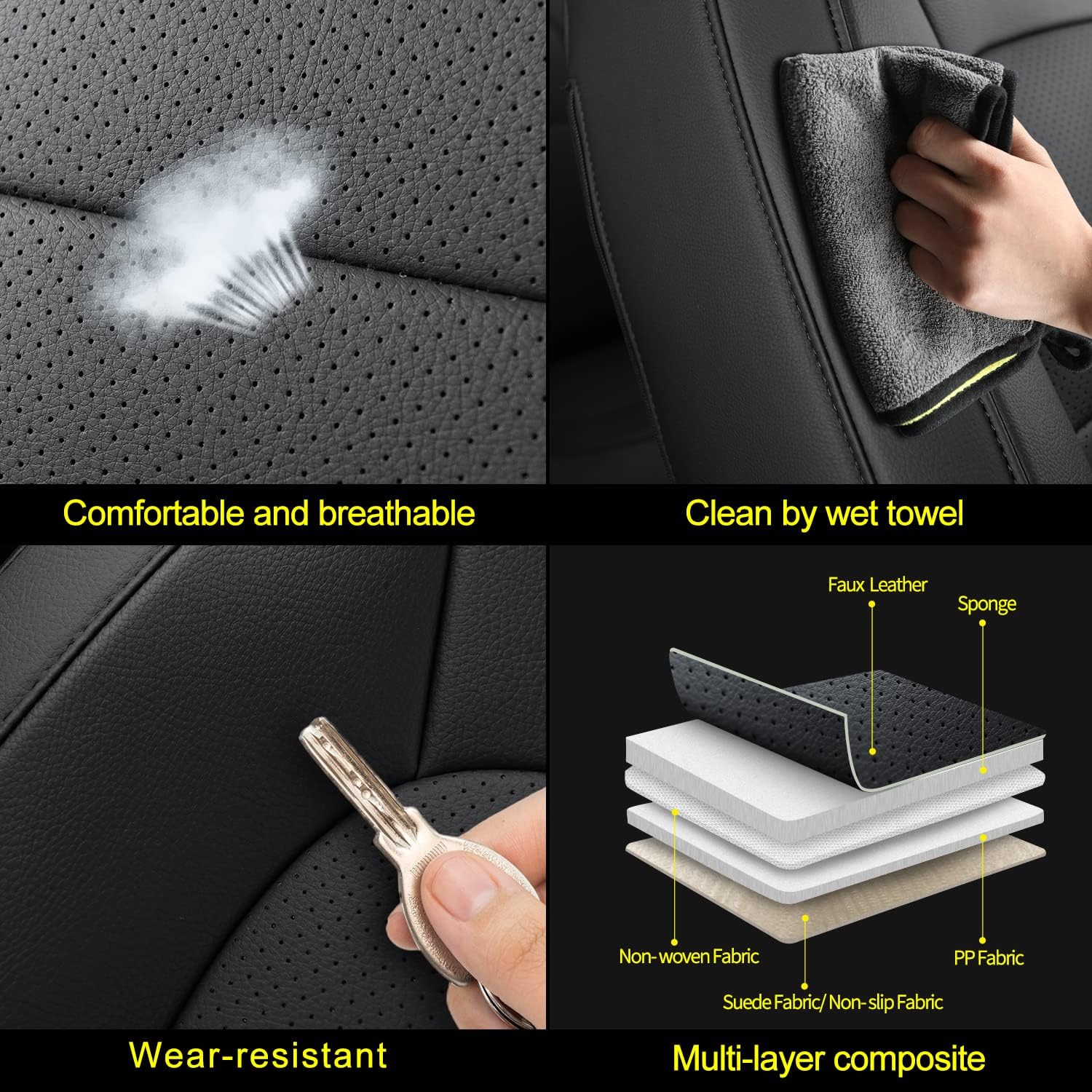 Detalle 2 de Covertopia Front Seat Covers Faux Leather