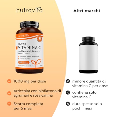 Thumbnail 7 de Nutravita Vitamina C 1000mg - 6 mesi: integratore vegano per immunità e energia