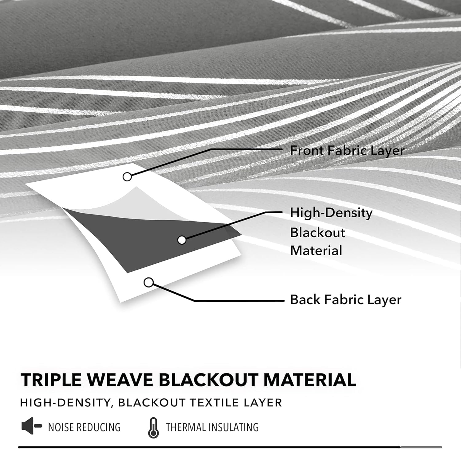 Detalle 1 de Deconovo blackout eyelet curtains 52 x 84
