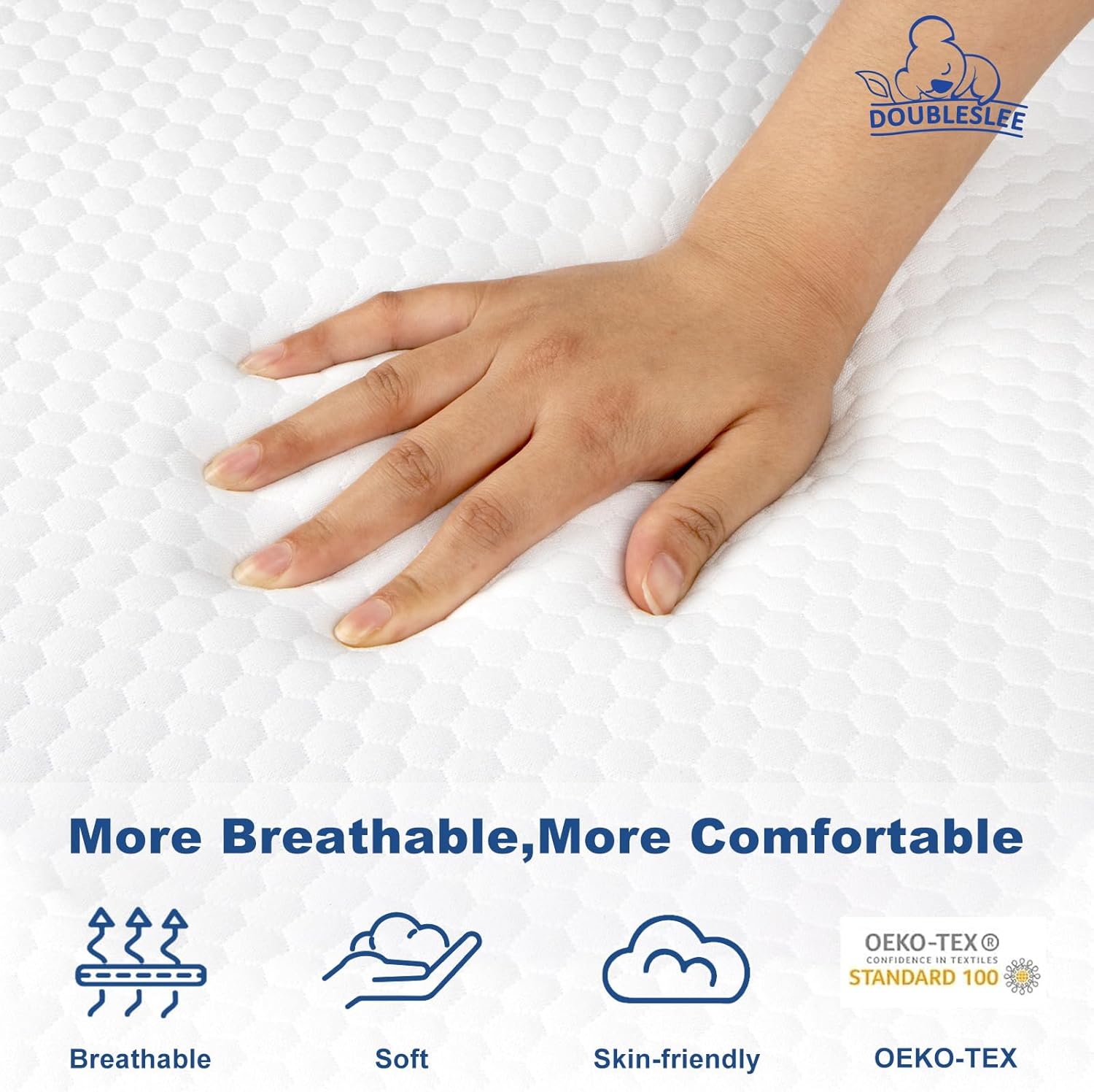 Detalle de Doubleslee Memory Foam Mattress 8 Inch