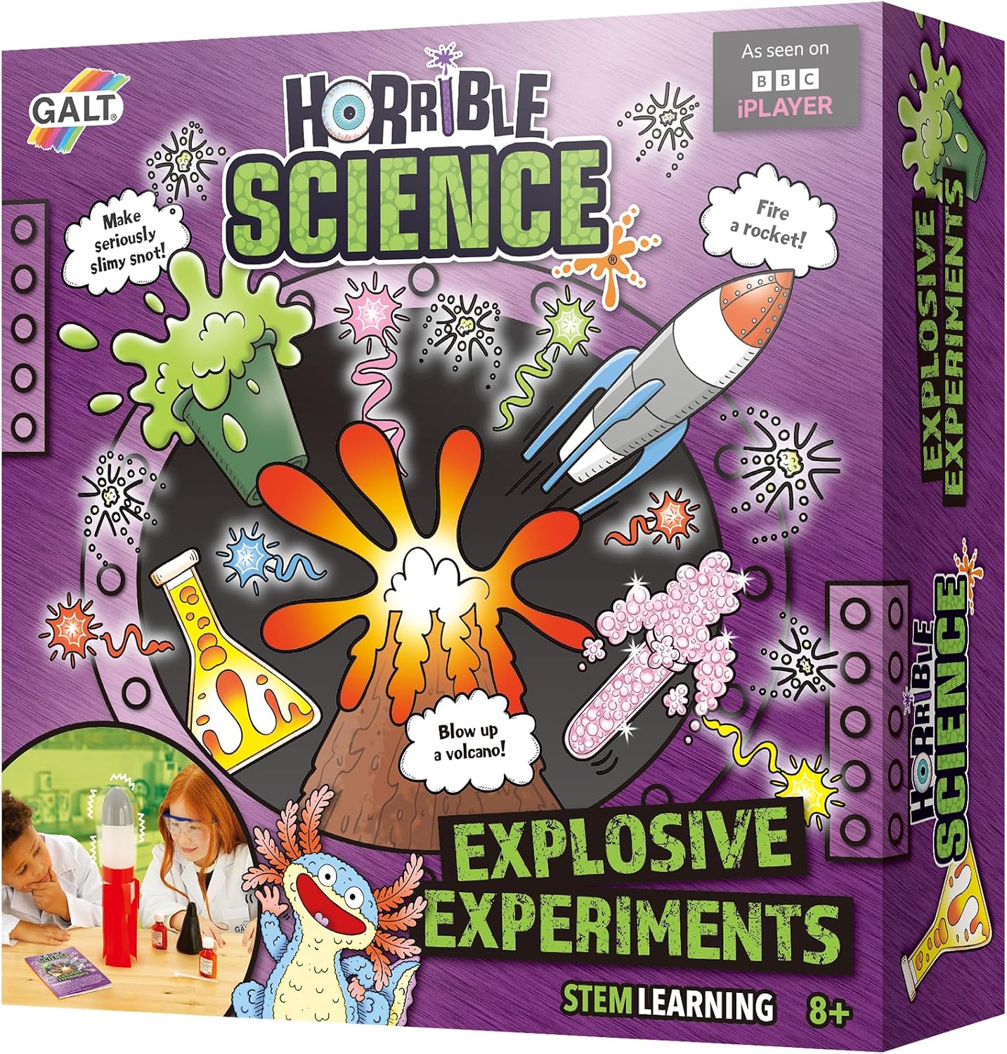 Detalle de GALT Explosive Experiments – Horrible Science Kit with 8 Fun Experiments