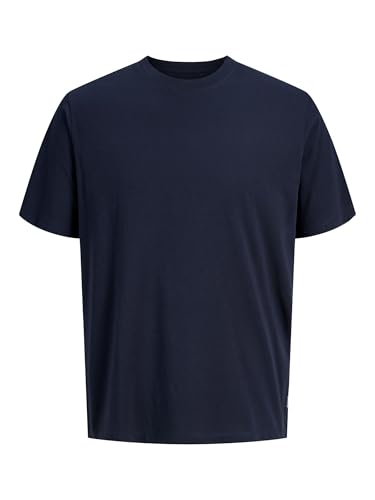 Detalle de JACK & JONES JJEORGANIC BASIC TEE SS O-NECK NOOS – T‑shirt in cotone biologico, Navy Blazer, M