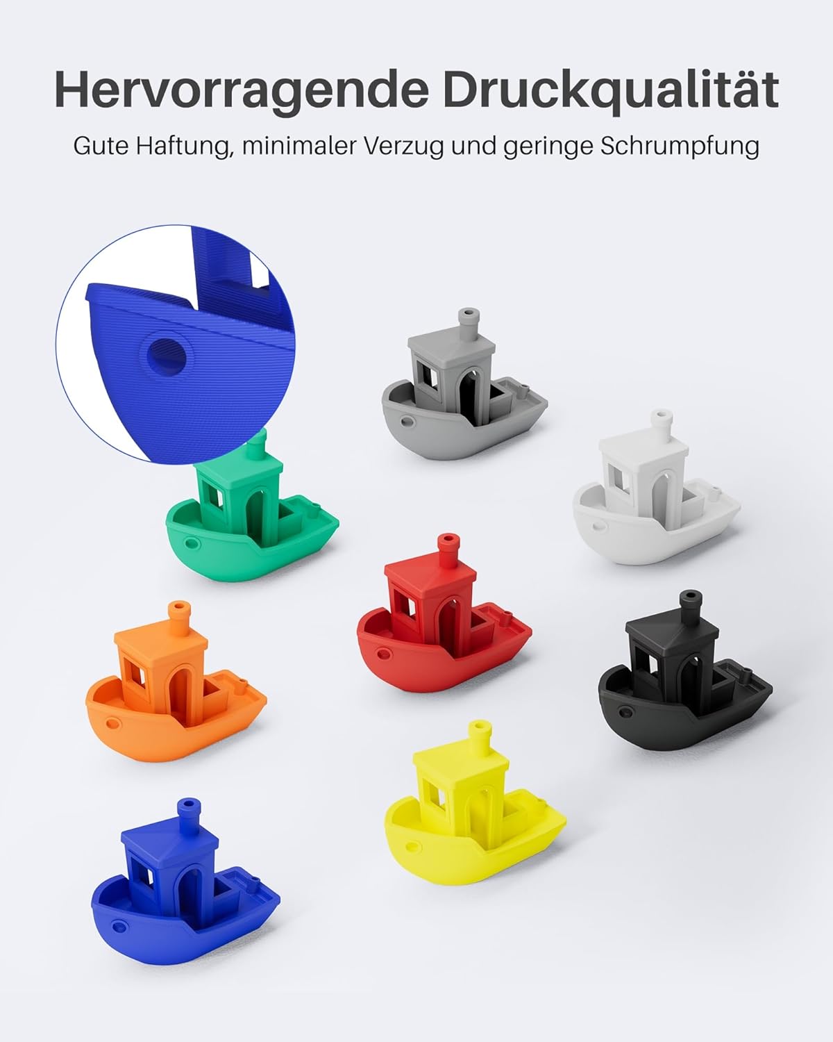 Thumbnail 3 de ELEGOO PLA Filament 1,75 mm Grau (2 kg Spule) – Maßgenauigkeit bis ± 0,02 mm