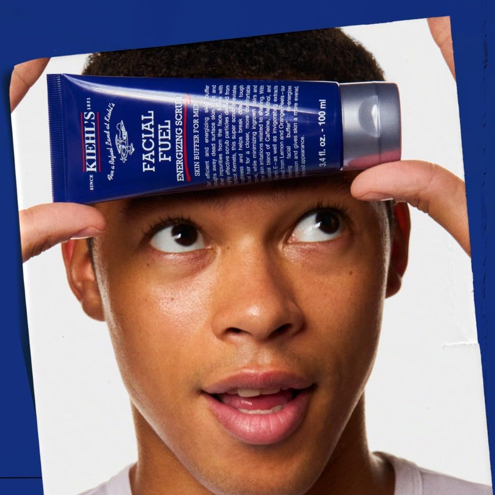 Thumbnail 4 de Kiehl’s Facial Fuel Exfoliating Face Scrub (100ml) – men’s facial cleanser with apricot kernel exfoliation