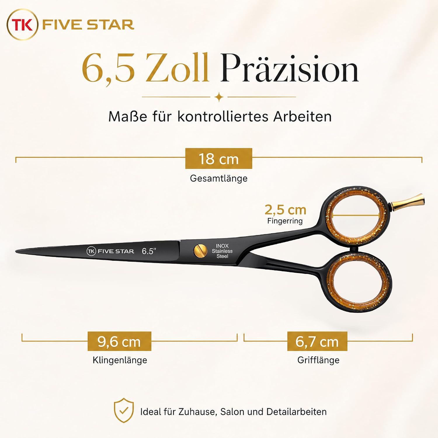 Thumbnail 5 de TK FIVE STAR Midnight Premium 6,5'' Haarschere