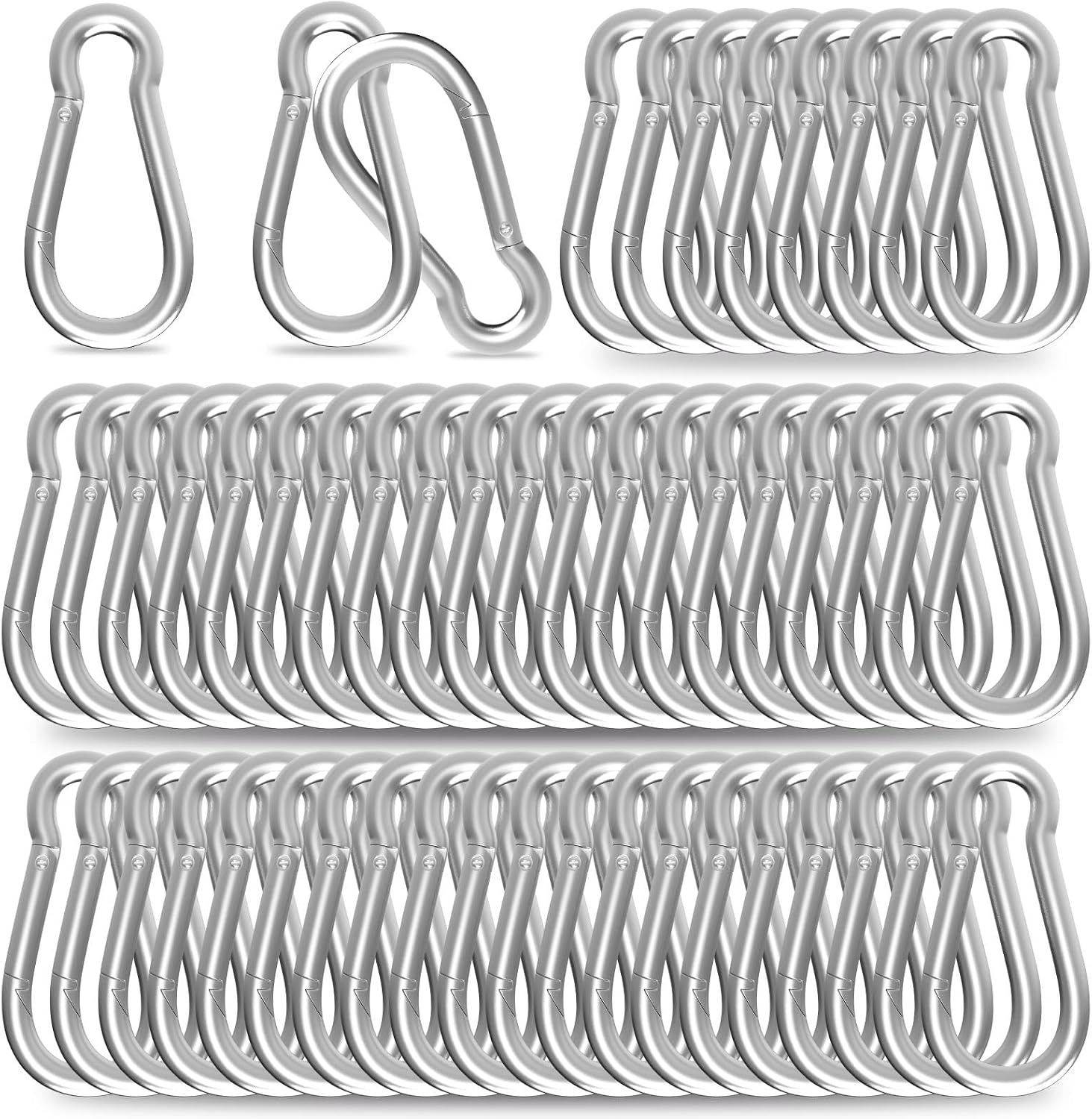 Detalle de Snap hook carabiners M5 5cm, 100kg