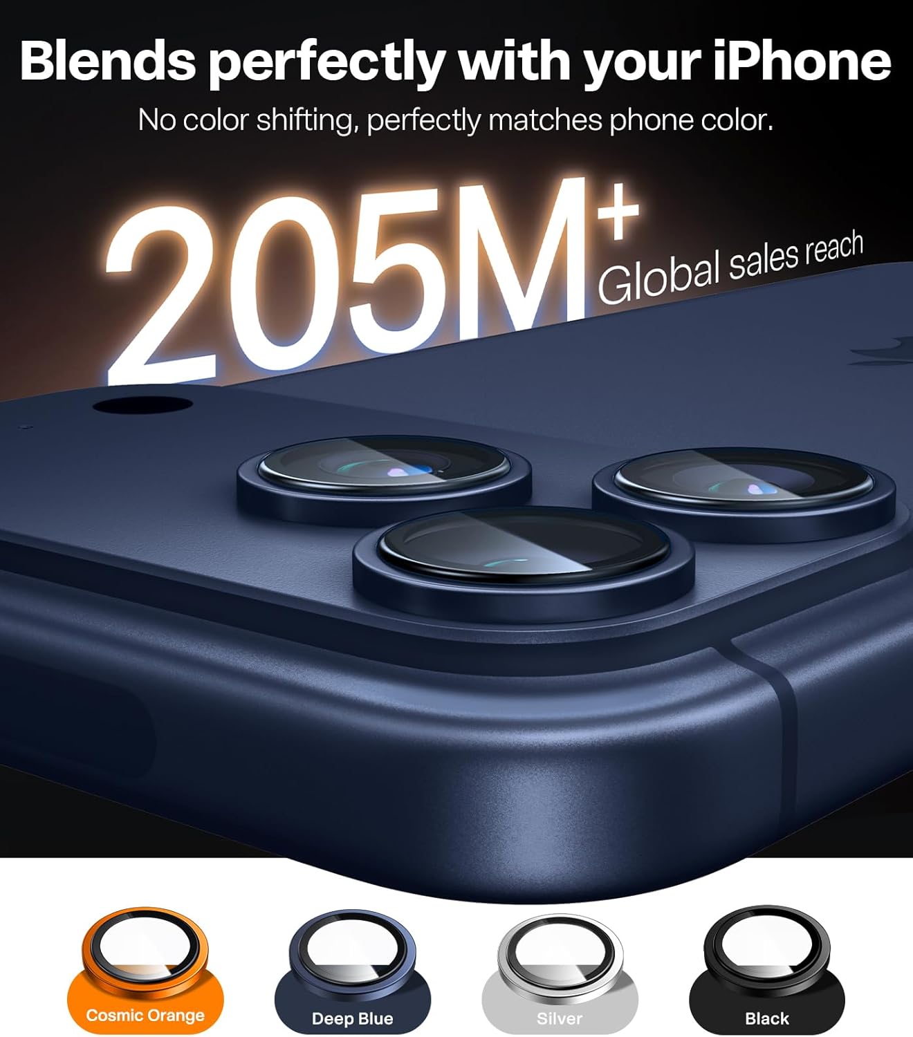 Thumbnail 3 de TORRAS 9H+ Camera Lens Protector for iPhone 17 Pro Max