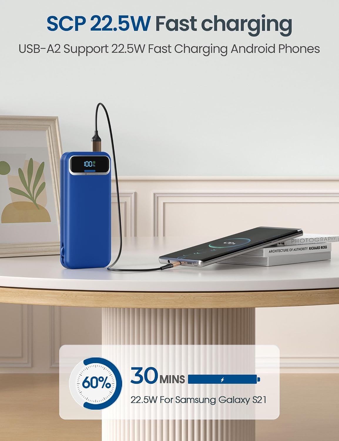 Detalle de aonidi Portable Charger 12000mAh