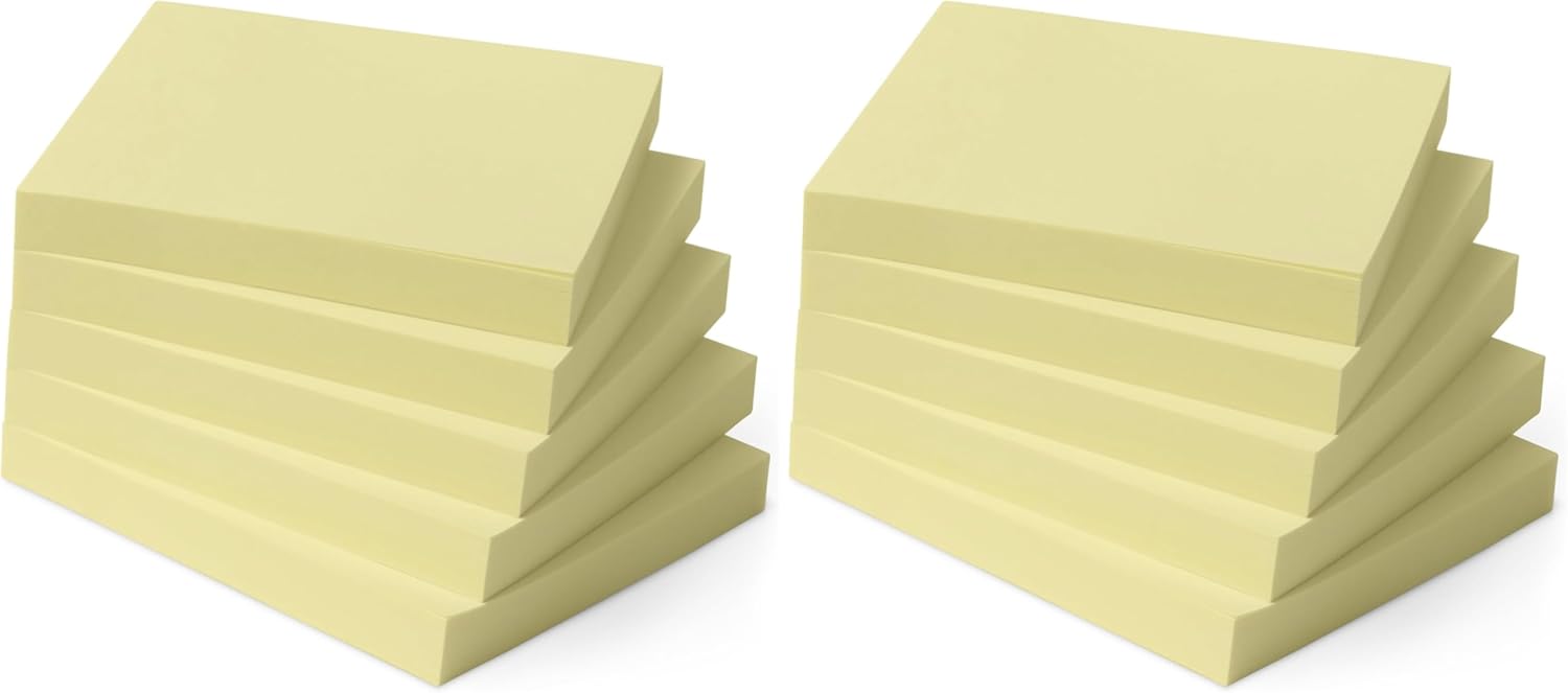 Detalle de Amazon Basics Quadratisch Haftnotizen – 24er-Pack, 7,6 x 7,6 cm, bunt