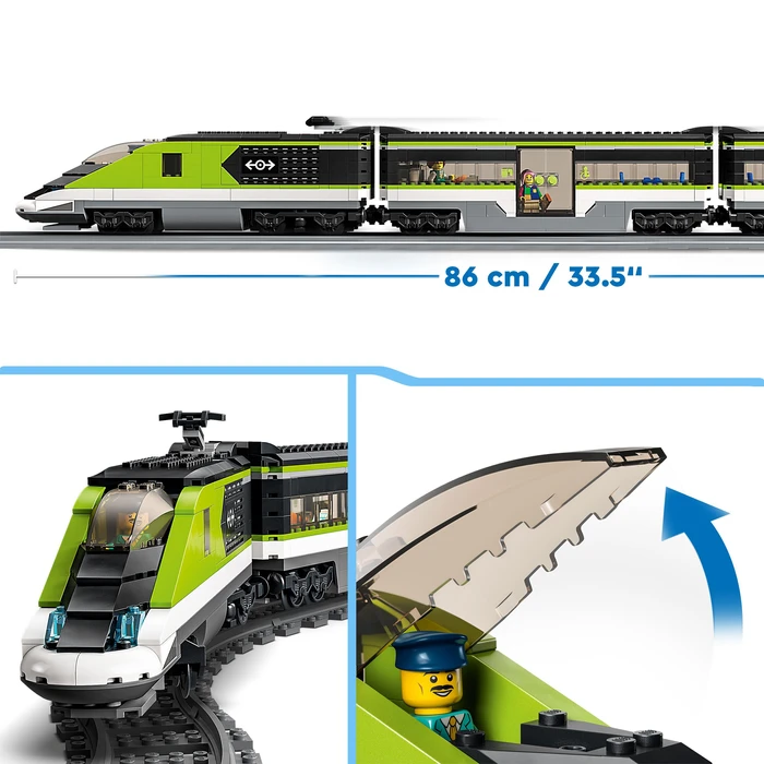 Thumbnail 2 de LEGO City Personen-Schnellzug 60337 – schnelles Bahnerlebnis für die Stadt