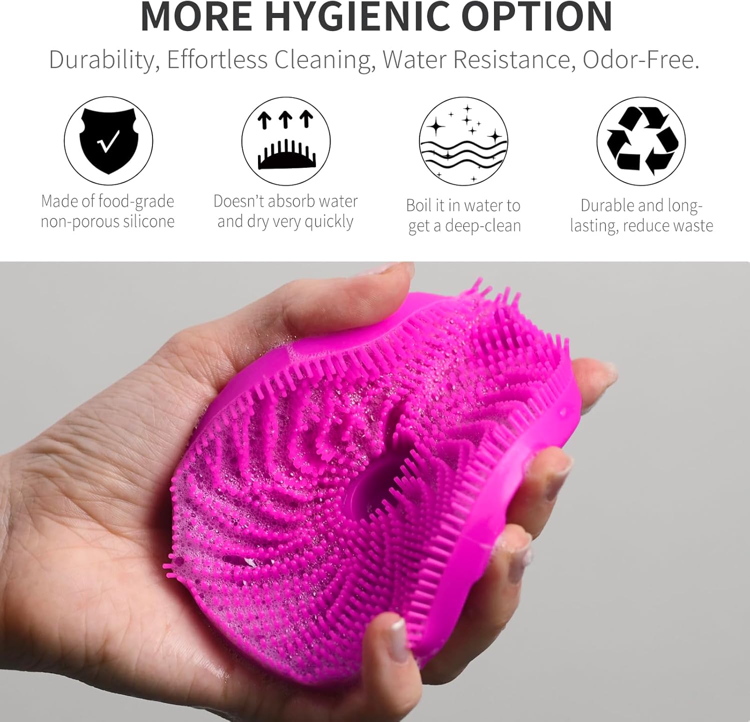 Detalle 2 de BEAUTAIL Upgrade 3rd Gen Silicone Body Scrubber 2-pack