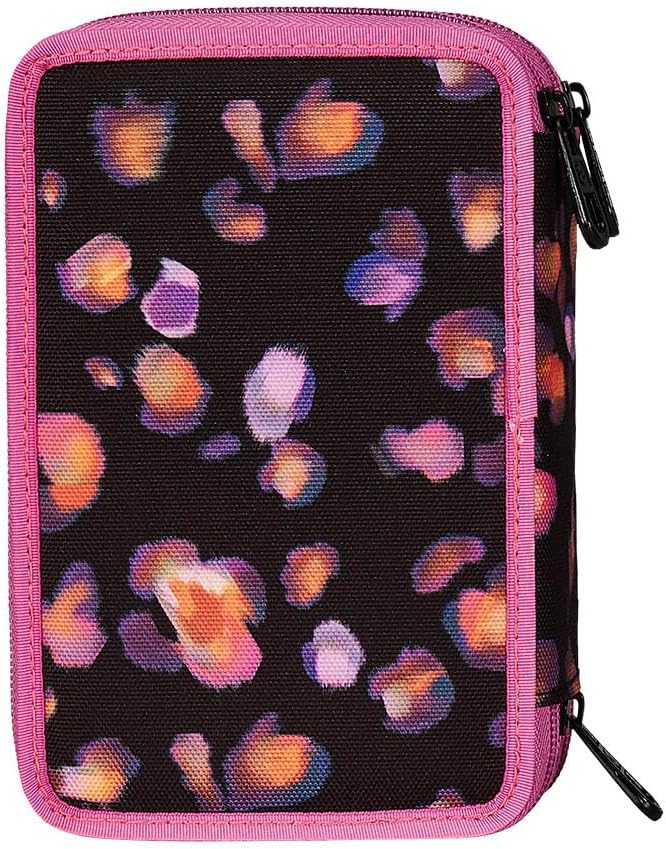 Thumbnail 5 de Invicta Trousse scolaire 3 compartiments triple zip Fantaisie Rose et Noir (rose) – pour école primaire