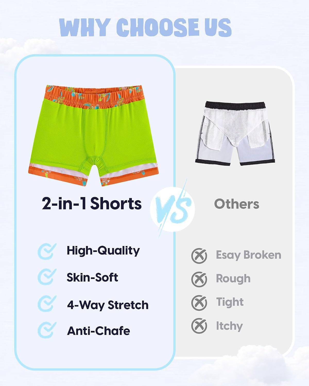 Thumbnail 4 de MaaMgic Jungen Badehose Badeshorts Kinder (2-in-1) mit Kompressions-Innenhose, Taschen & Tunnelzug