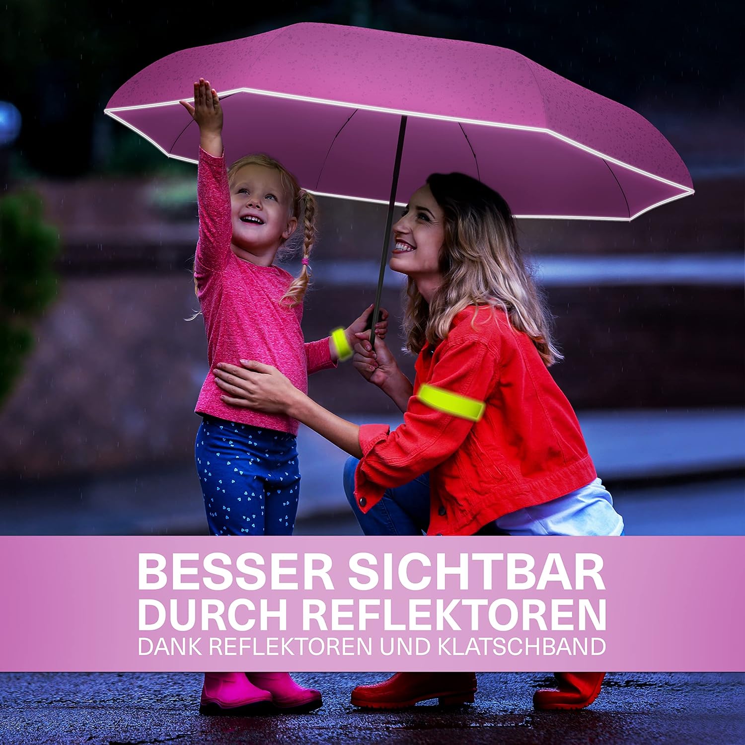 Thumbnail 1 de STYNGARD Regenschirm automatik Kinder mit Sicherheitsreflektoren – Rotterdam