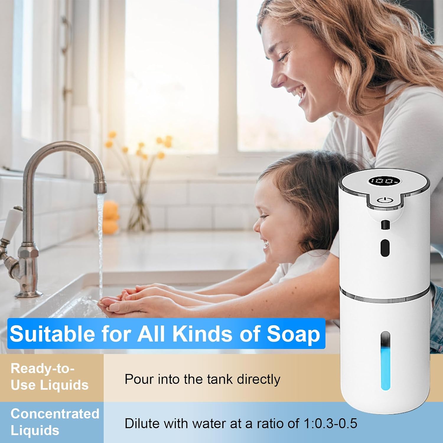 Detalle de OHIFAST Touchless Soap Dispenser 2-Pack