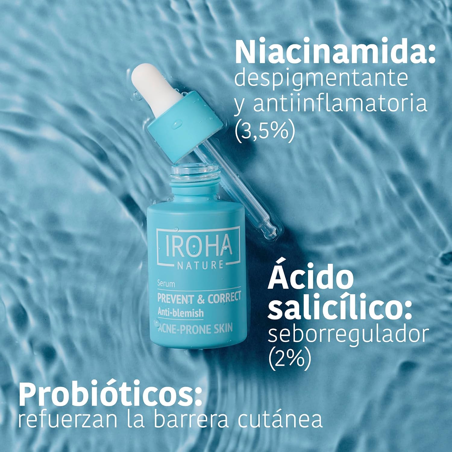 Detalle de IROHA NATURE 4-etapowa rutyna przeciwtrądzikowa z kwasem salicylowym