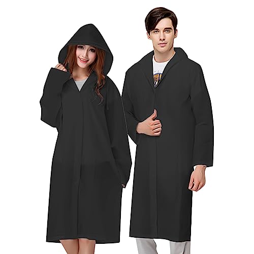 Vicloon Chubasqueros Impermeable 2 Unidades: Poncho de Lluvia EVA con Capucha y Mangas, Unisex, Ideal para Exterior