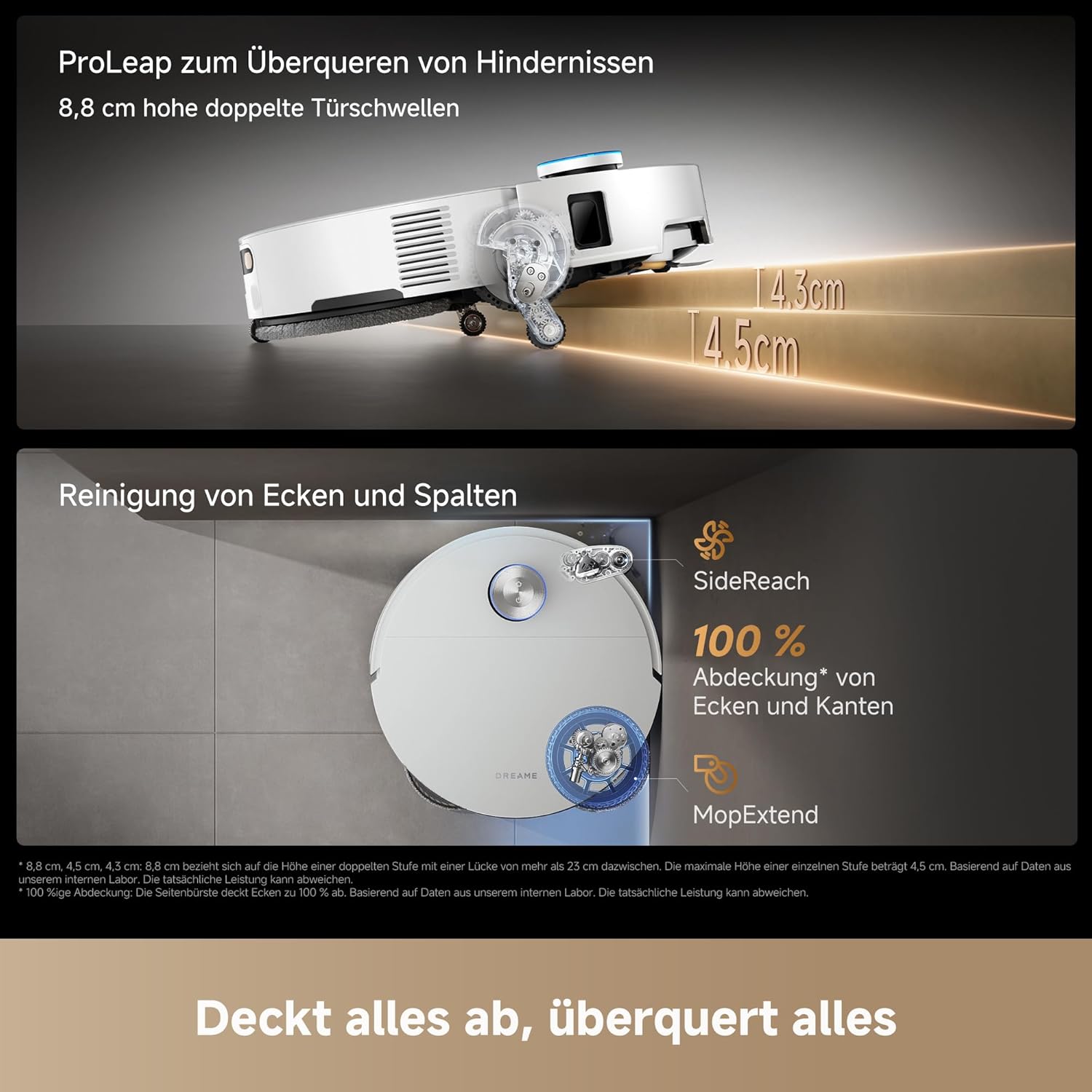 Thumbnail 4 de dreame X50s Ultra Saugroboter mit Wischfunktion – ultraschlankes 7,95 cm Modell mit 35.000 Pa Saugkraft