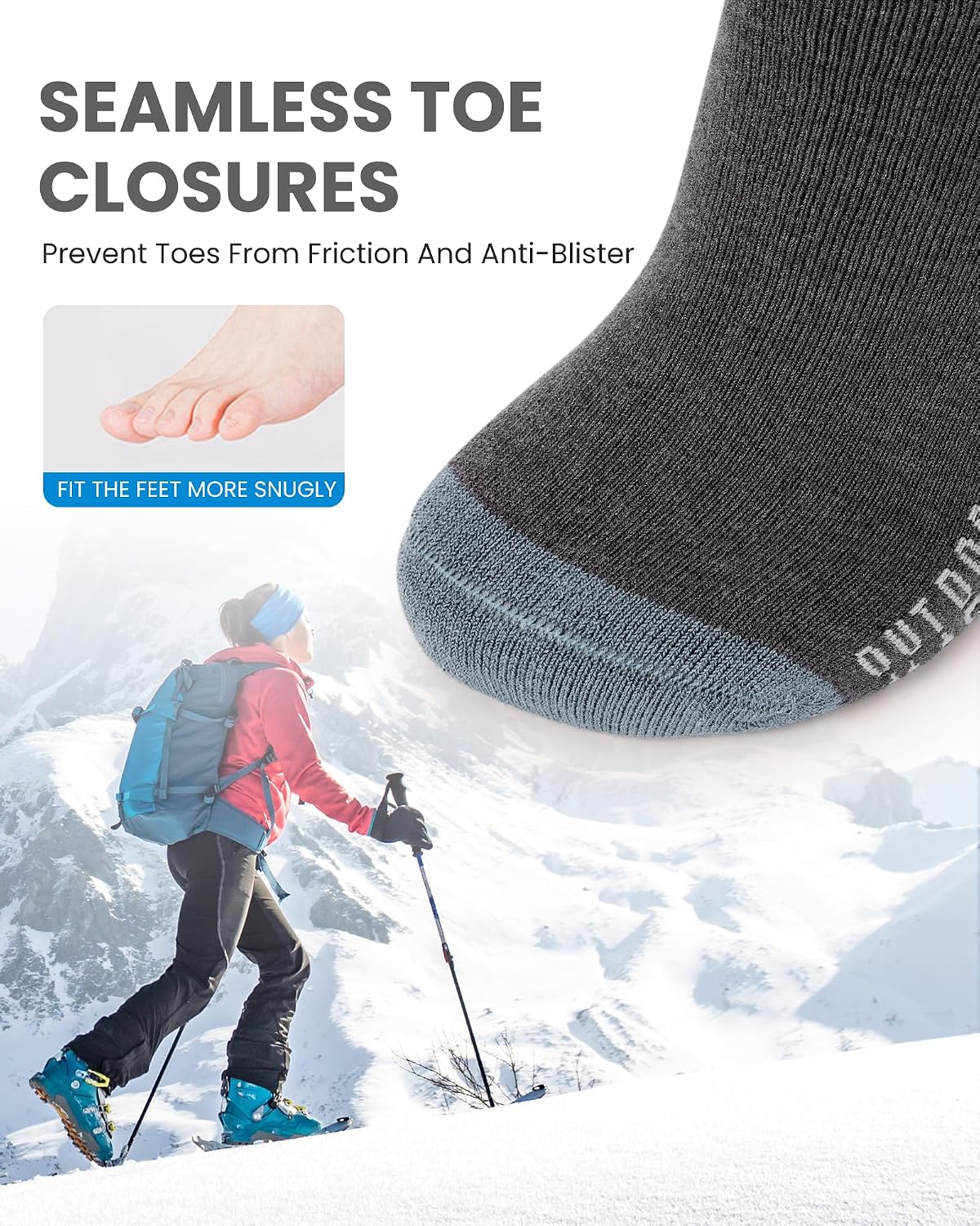 Thumbnail 4 de OutdoorMaster Merino Wool Ski Socks ⚙