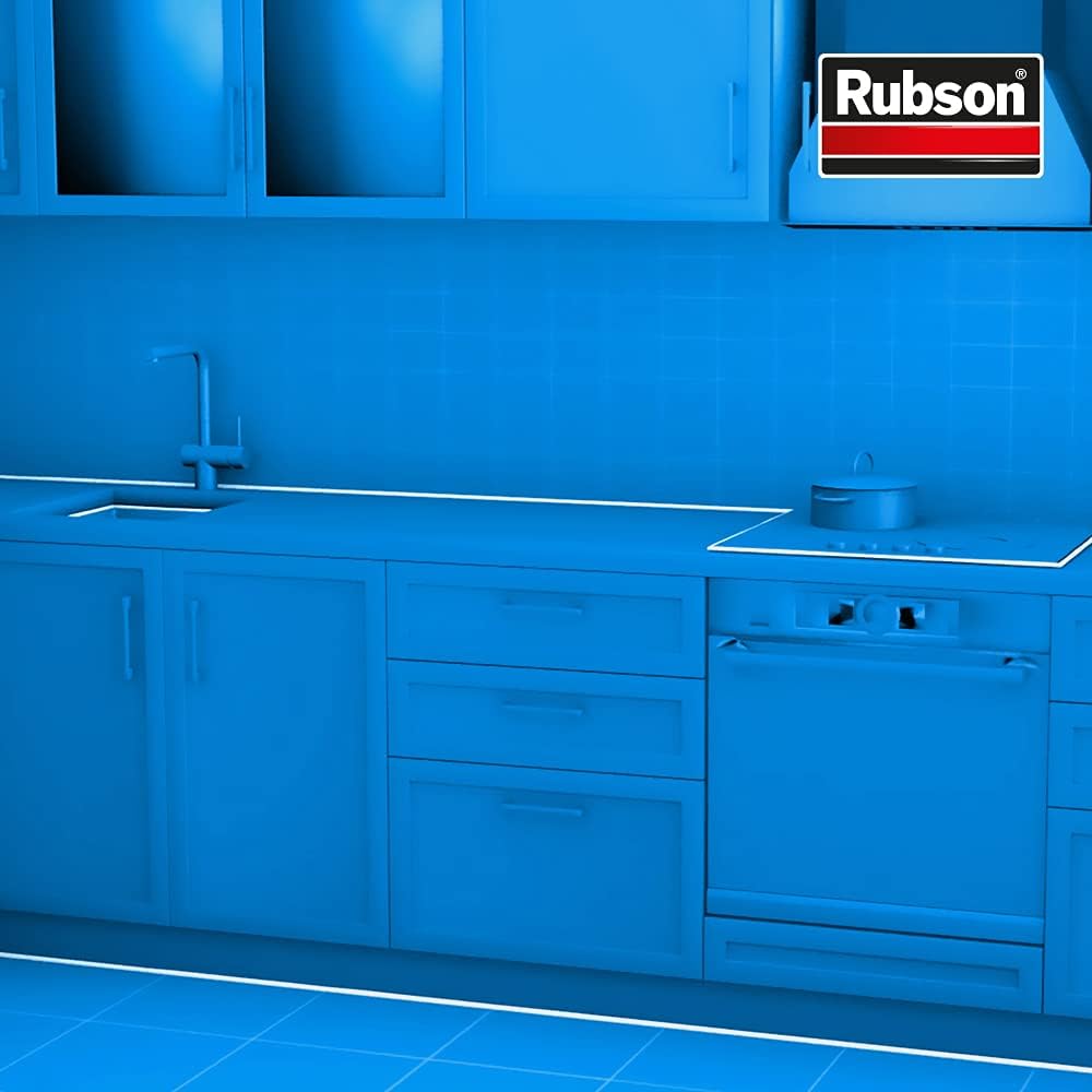 Detalle de Rubson Je Jointe Mastic Blanc 200 ml – mastic silicone étanche prêt à l’emploi pour joints sanitaires