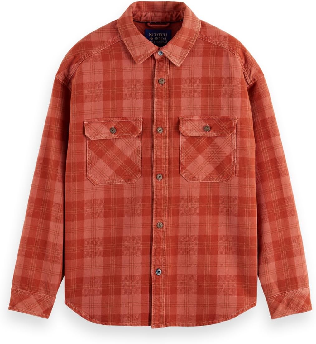 Thumbnail 5 de Scotch & Soda Washed Denim Checked Overshirt đ