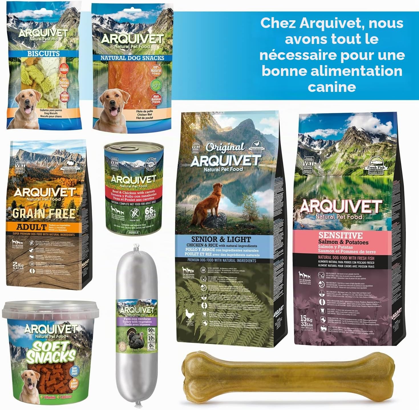 Detalle de ARQUIVET Filet de Canard 350 g – Friandises naturelles pour chiens