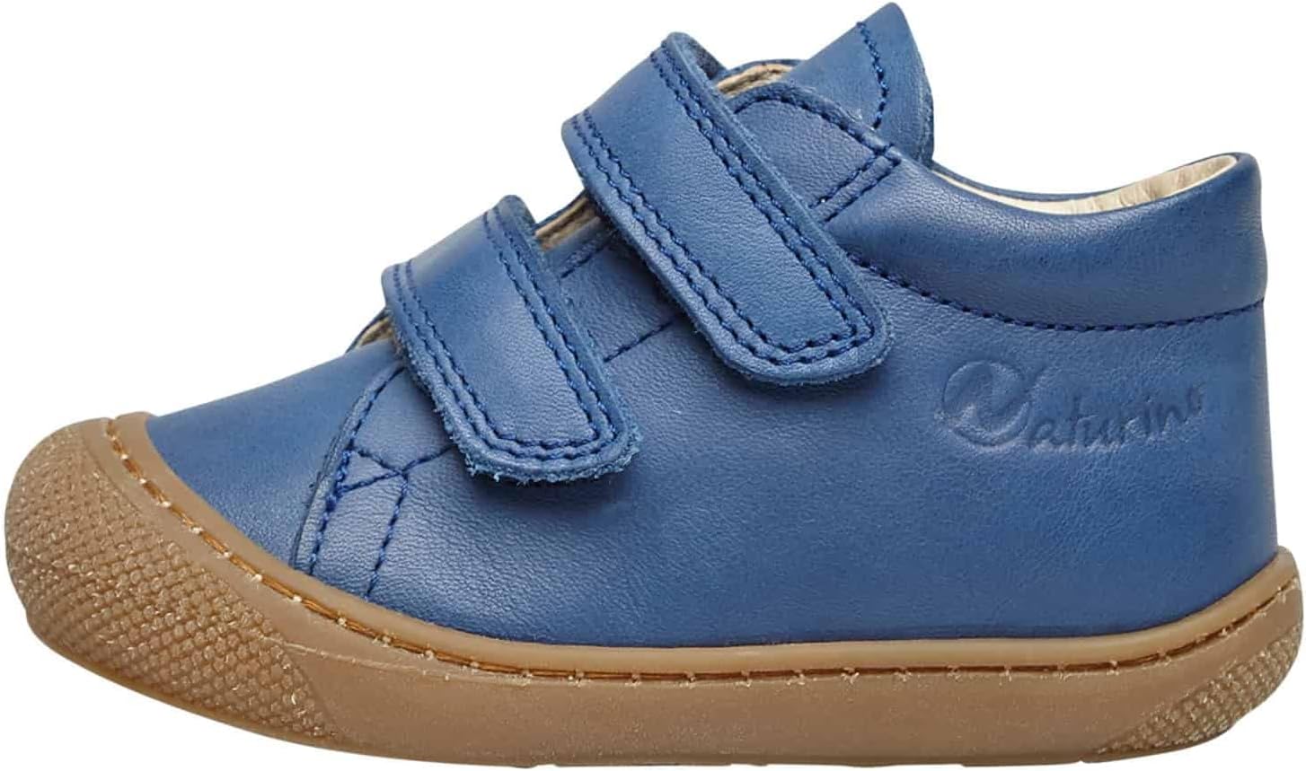 Detalle de Naturino Chaussures Premiers Pas en Cuir – Bleu/Marron, 25
