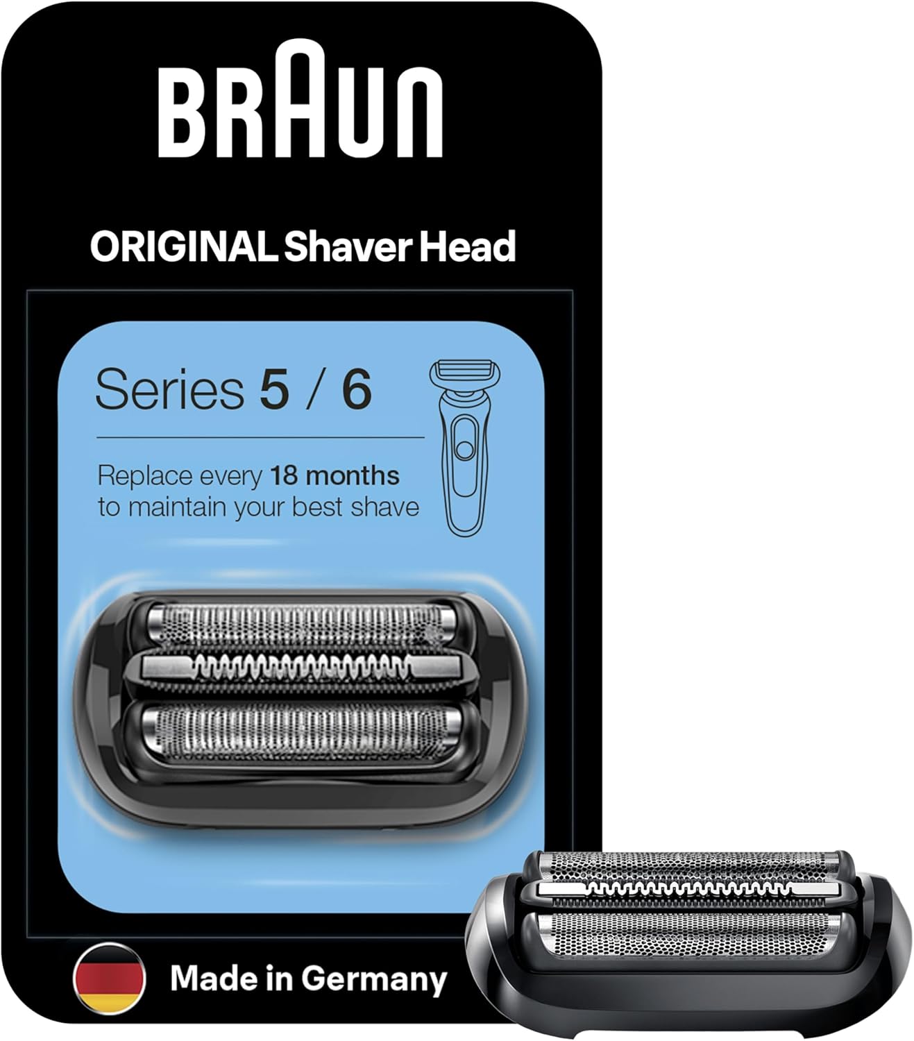 Thumbnail 6 de Braun 52B testina di ricambio originale per rasoio elettrico barba (Series 5) – nero