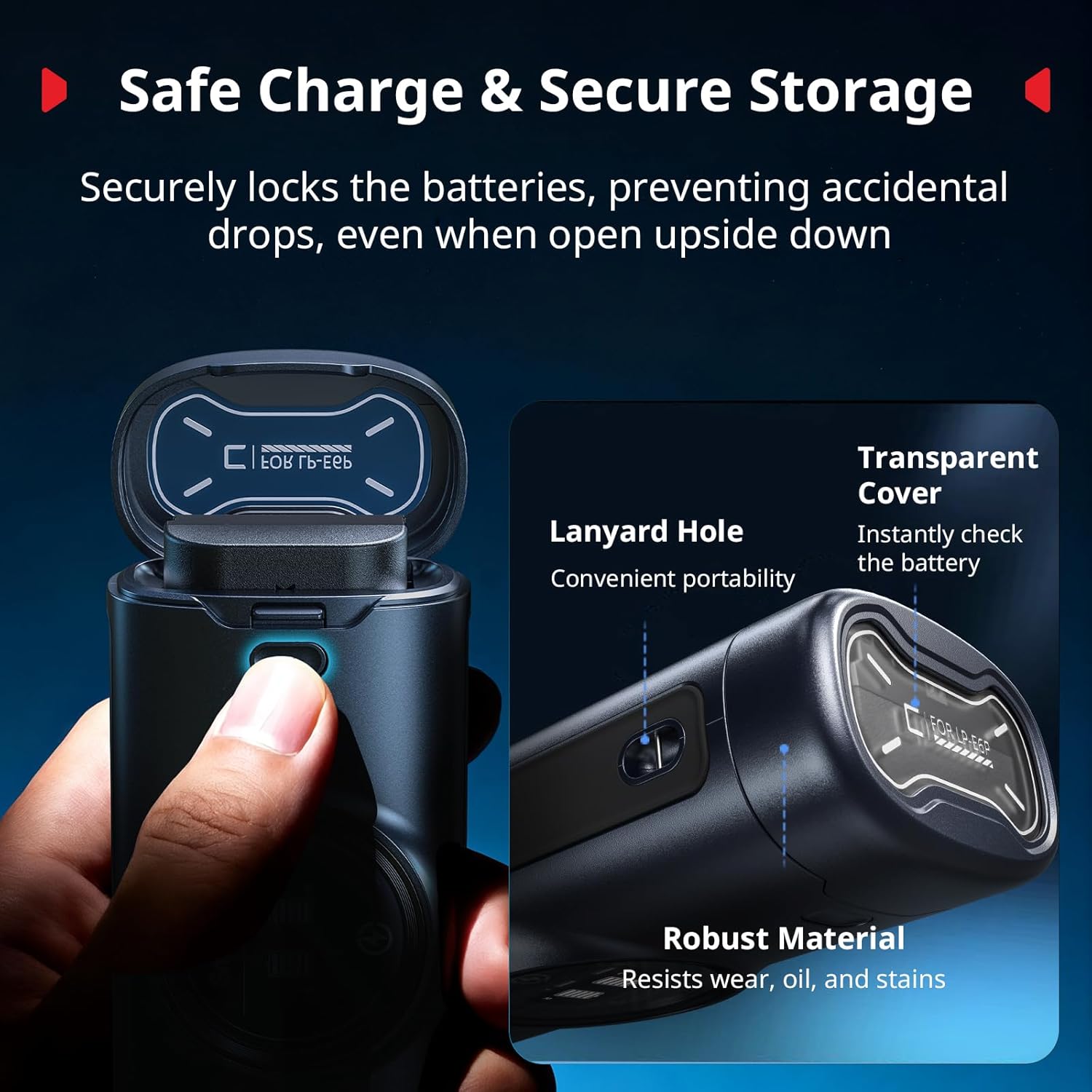 Thumbnail 4 de SMALLRIG Kit de batterie pour appareils photo Canon LP-E6 (double charge, USB-C) 5105