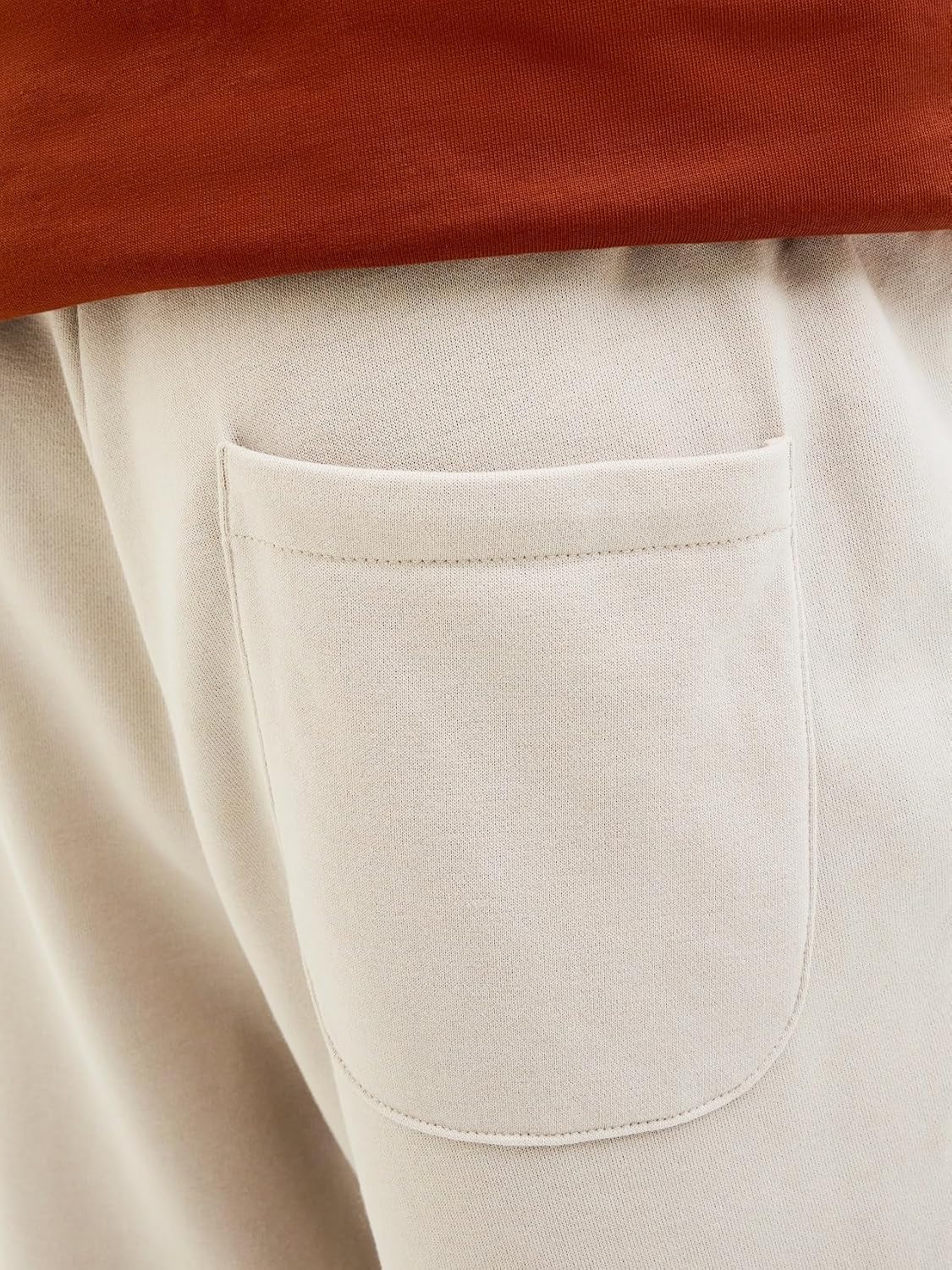 Detalle de Jack & Jones Herren Sweat Short JPSTNEWSOFT – Komfortabler Jogger-Short mit Kordelzug