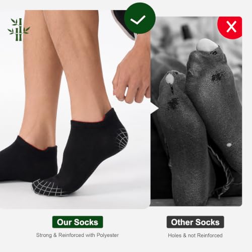 Detalle de Niorasen Bamboo Trainer Socks, Low-Cut, 6 Pairs, 90% Bamboo Viscose