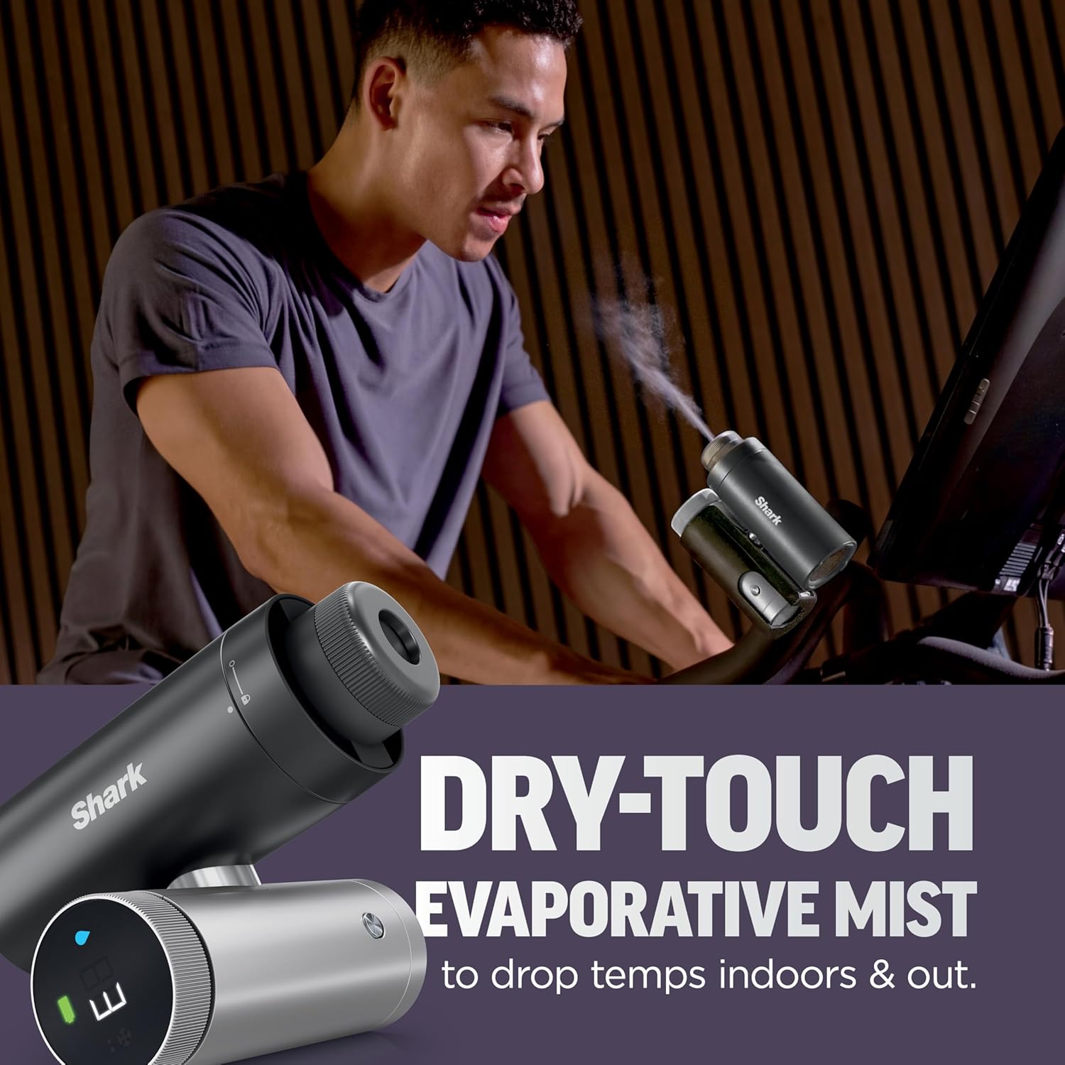 Thumbnail 2 de Shark ChillPill: The 2-in-1 Personal Cooling System with Fan and Dry-Touch Mist (Rose Gold) FA023