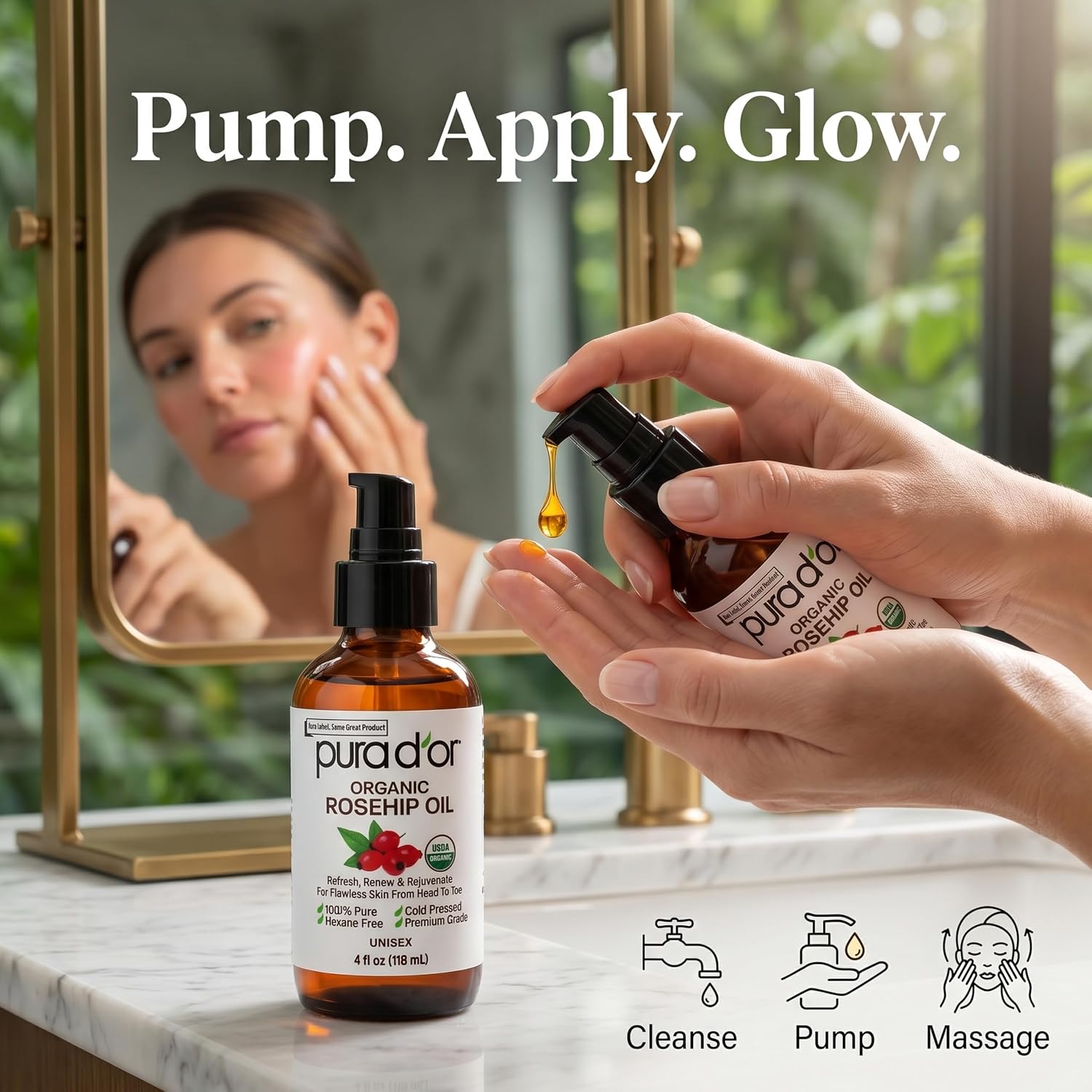 Thumbnail 5 de PURA D'OR Rosehip Seed Oil 4 oz