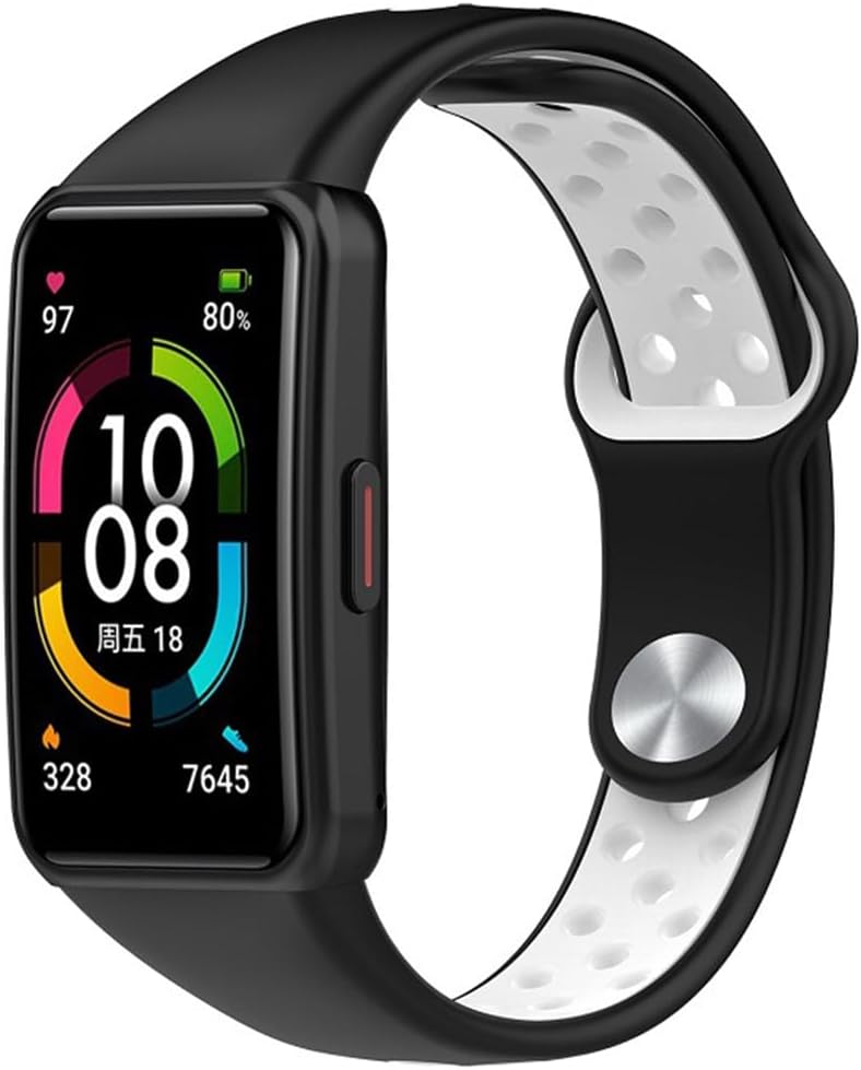 Detalle de Huawei Band 6 silicone replacement strap — breathable