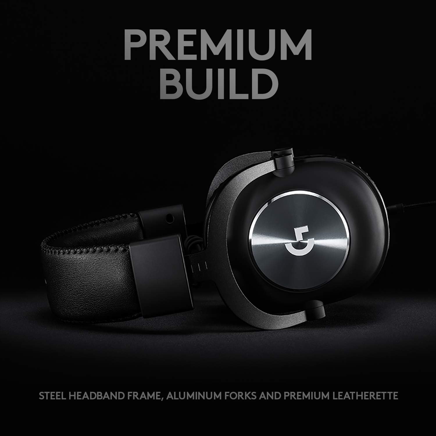Detalle 1 de Logitech G PRO X 981-000817 Wired Gaming Headset, 50 mm Drivers, Blue VO!CE