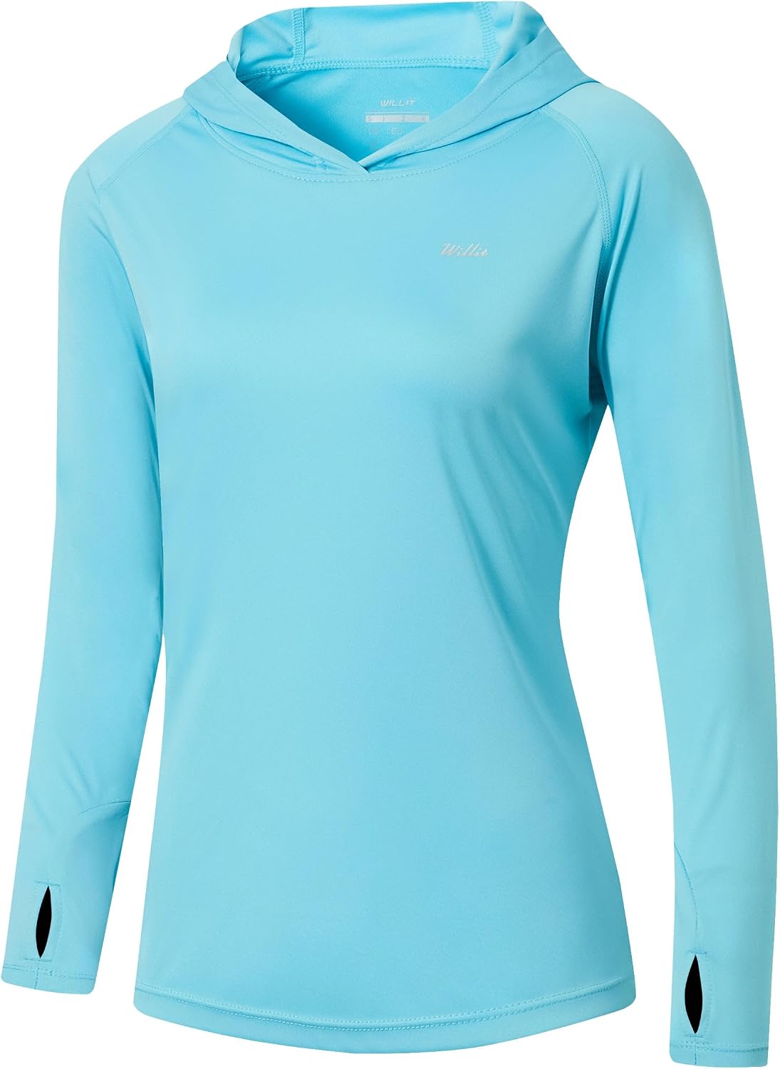 Detalle de Willit Women's UPF 50+ Sun Protection Hoodie SPF Shirt Long Sleeve for Outdoor Activities