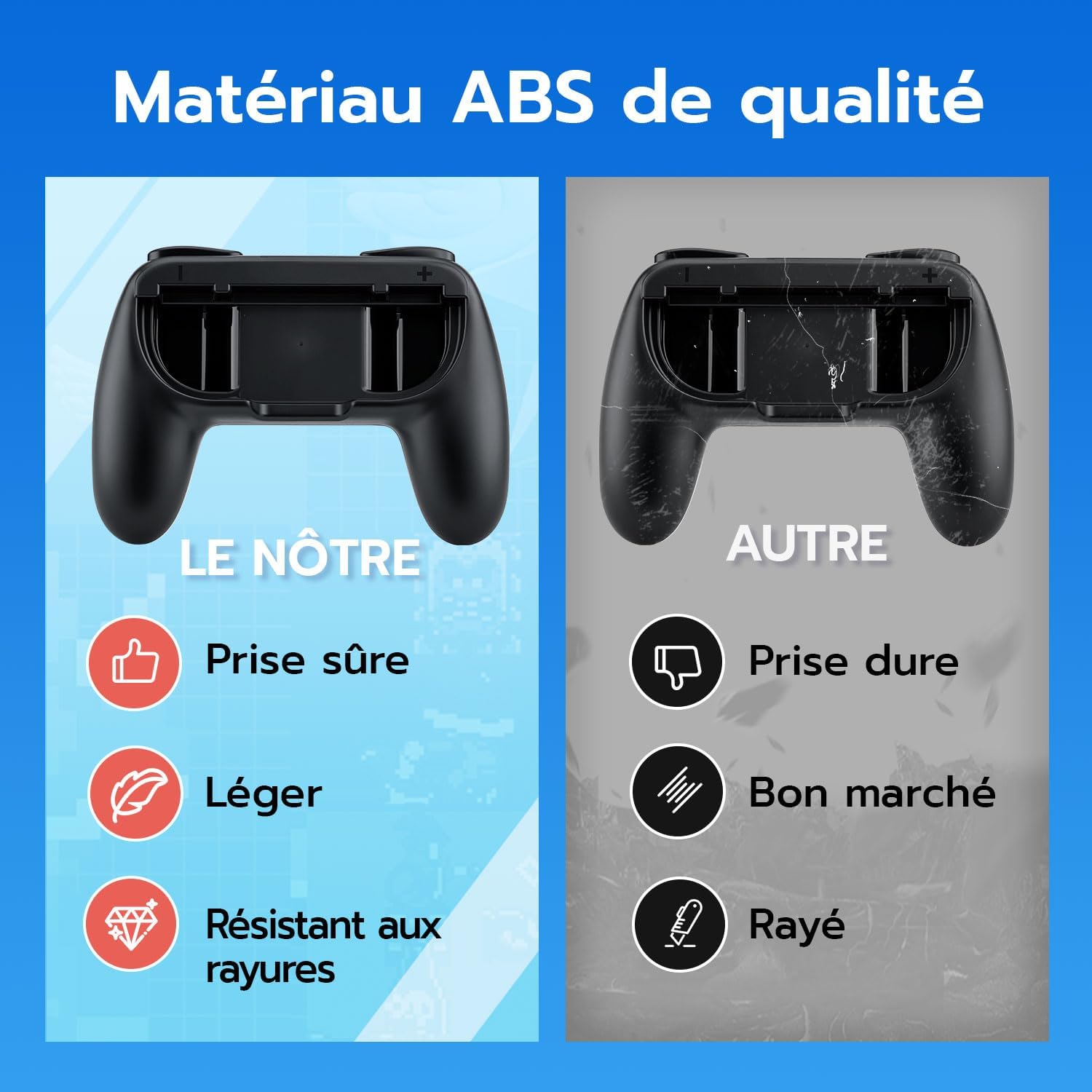 Thumbnail 3 de Tolesum Poignées Joy-Con Switch, lot de 2