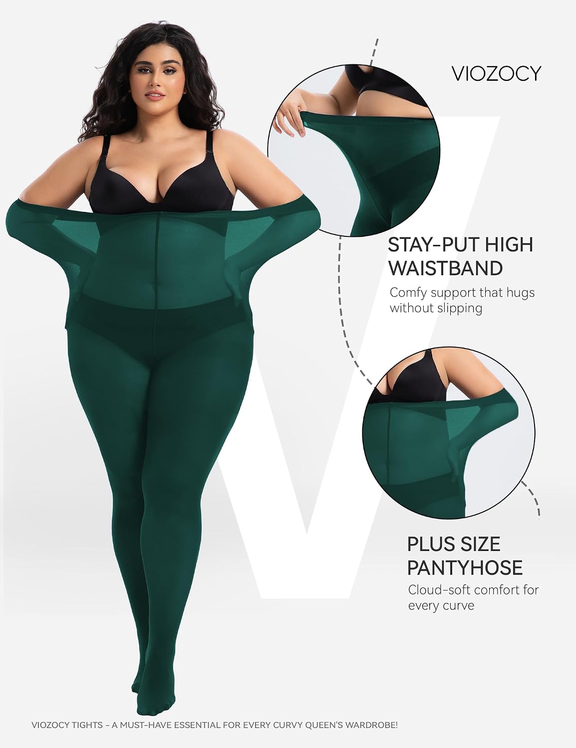 Thumbnail 2 de Viozocy Medias Mujer Talla XL XXL XXXXL Cintura Alta