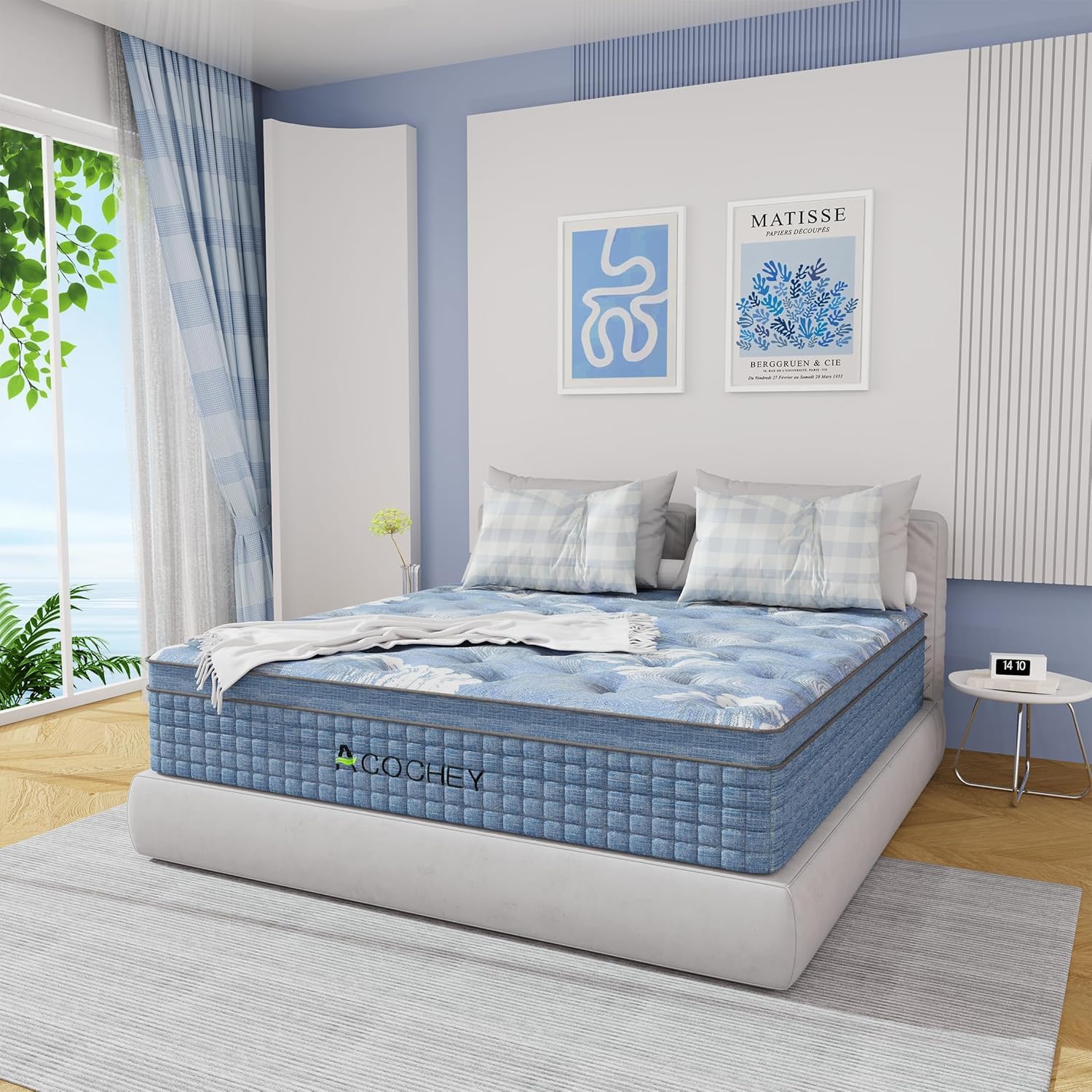 Thumbnail 6 de Acochey 4FT6 Double Hybrid Mattress with Gel Memory Foam & Pocket Springs