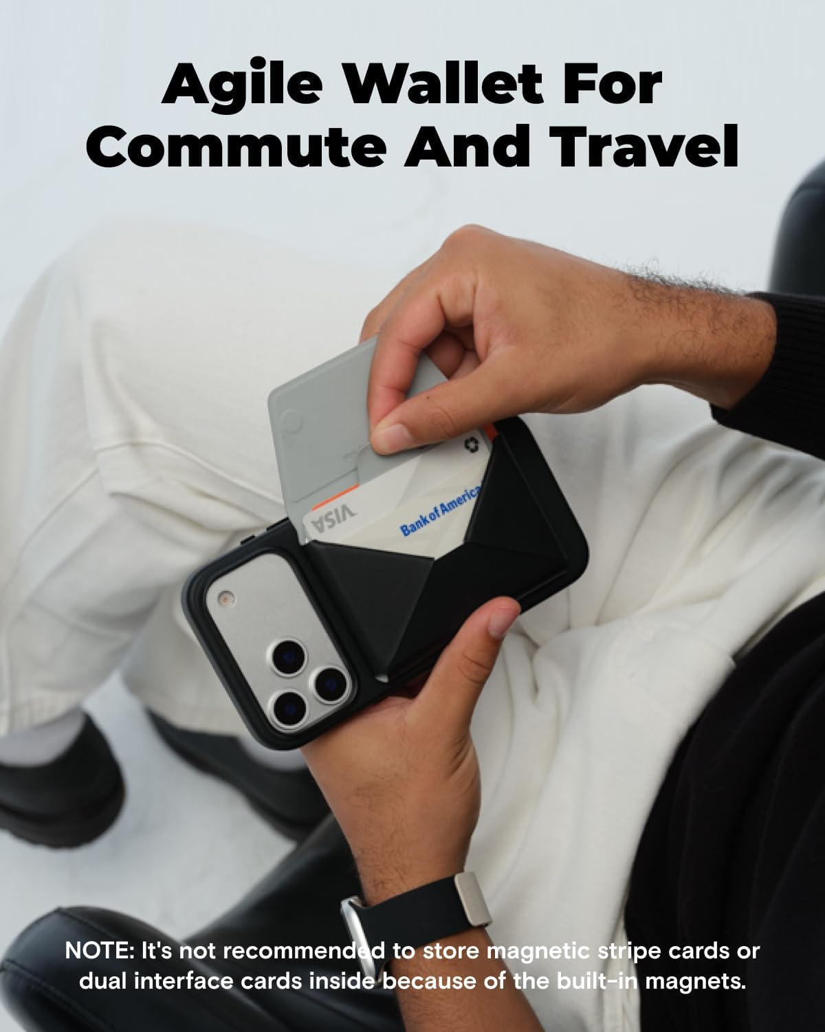 Thumbnail 1 de MOFT MagSafe Wallet 8‑card magnetic phone stand