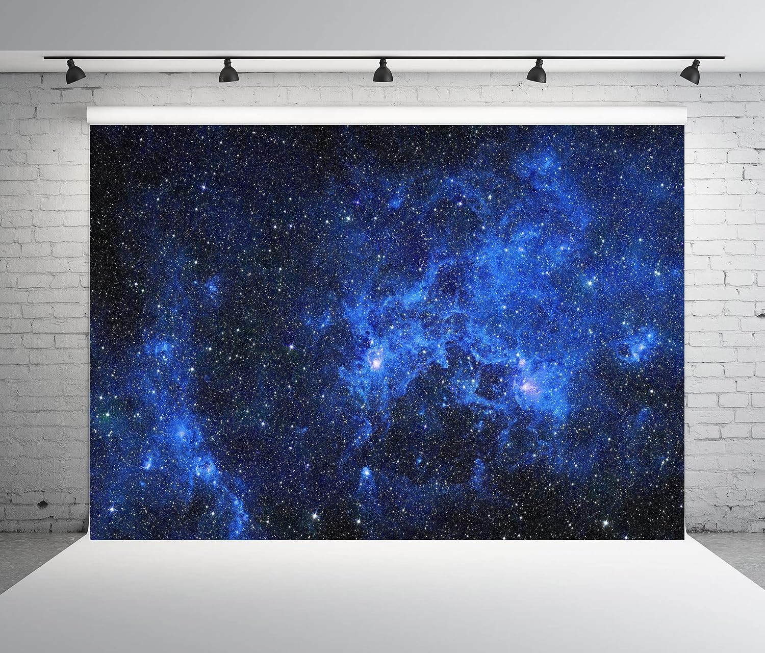 Detalle de 2.5 x 1.8 m BELECO fabric galaxy stars backdrop (starry night sky / outer space photo background)